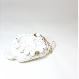 Apyrankė su žadeitu ir hematitu su užsegimu