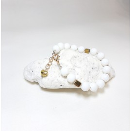 Apyrankė su žadeitu ir hematitu su užsegimu