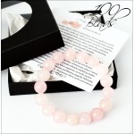 Rožinio kvarco akmenukų apyrankė. (Nemokamas siuntimas)