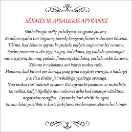 Sėkmės - apsaugos apyrankė Skorpiono ženklui. Nemokamas siuntimas. 