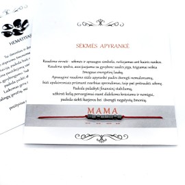 Sėkmės - apsaugos apyrankė "Mama" (Nemokamas siuntimas)