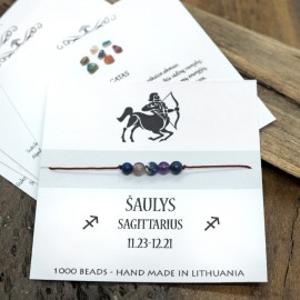 Sėkmės - apsaugos apyrankė Šaulio ženklui. (Nemokamas siuntimas)