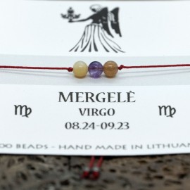 Sėkmės - apsaugos apyrankė Mergelės ženklui. (Nemokamas siuntimas)