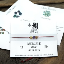 Sėkmės - apsaugos apyrankė Mergelės ženklui. (Nemokamas siuntimas)