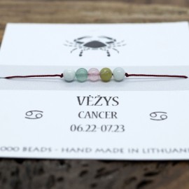 Sėkmės apsaugos apyrankė Vėžio ženklui. Nemokamas siuntimas. 