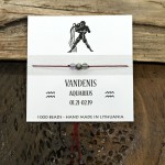 Sėkmės - apsaugos apyrankė Vandenio ženklui. (Nemokamas siuntimas)