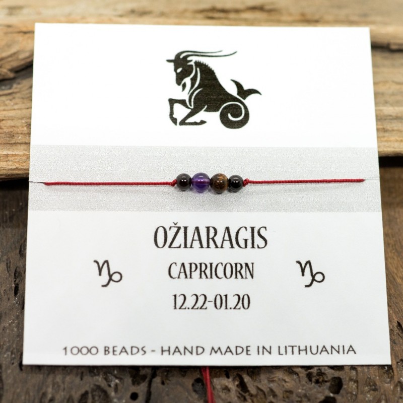 Sėkmės - apsaugos apyrankė Ožiaragio ženklui. (Nemokamas siuntimas)