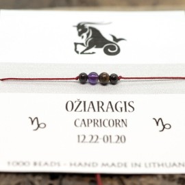 Sėkmės - apsaugos apyrankė Ožiaragio ženklui. (Nemokamas siuntimas)