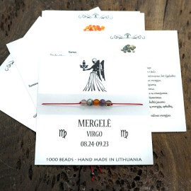 Sėkmės - apsaugos apyrankė Mergelės ženklui. (Nemokamas siuntimas)