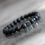 Vulkaninės lavos apyrankė su zodiako ženklu (pasirinktinai). Nemokamas siuntimas.