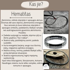 Lavos apyrankė su zodiako ženklu (pasirinktinai). Nemokamas siuntimas. 