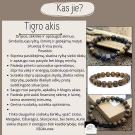 Lavos apyrankė su zodiako ženklu (pasirinktinai). Nemokamas siuntimas. 