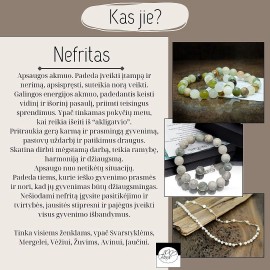 Stilingas nefrito (žadeito) akmenukų vėrinys. Nemokamas siuntimas.  Stilingas nefrito (žadeito) akmenukų vėrinys. Nemokamas siuntimas.