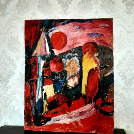 Paveikslas Giraitė saulėlydyje Paveikslas Giraitė saulėlydyje