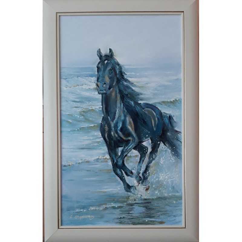Paveikslas Arklys ir jūra