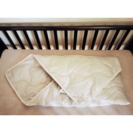 Vaikiška dygsniuota antklodė su 100 proc. alpakų vilnos užpildu, 90 x 120 cm