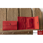 Spalvotos natūralios odos piniginės/delninės moterims