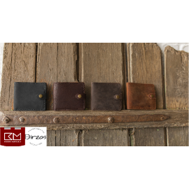 Spalvotos natūralios odos piniginės vyrams