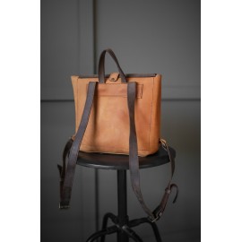 Maža ruda kuprinė moterims