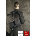 Rankų darbo natūralios odos kuprinė