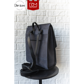 Rankų darbo natūralios odos kuprinė