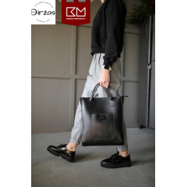 Juoda rankinė moterims su diržu