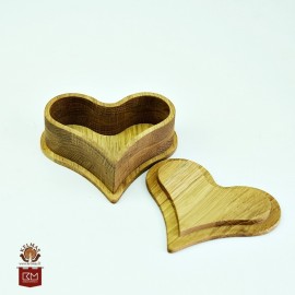 Medinė dėžutė "Širdelė". Maža.