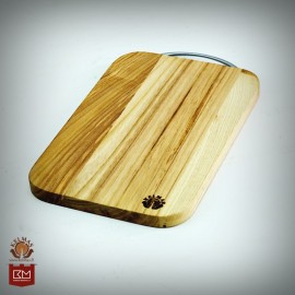 "Gėlė" gintaru inkrustuota pjaustymo lentelė 