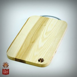 "Laimės" gintaru inkrustuota pjaustymo lentelė 