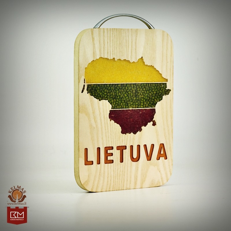 "Lietuva" inkrustuota pjaustymo lentelė 