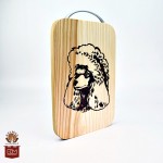 "Pudelis" gintaru inkrustuota pjaustymo lentelė 