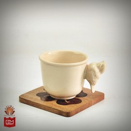 "Dobilas" inkrustuotas medinis padėkliukas 