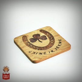 "Laimės" inkrustuotas medinis padėkliukas 