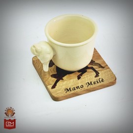 "Žirgas" inkrustuotas medinis padėkliukas 