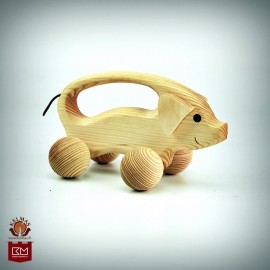 "Paršiukas" medinis žaislas