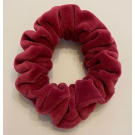 Aksominė plaukų gumytė, raudono vyno spalvos