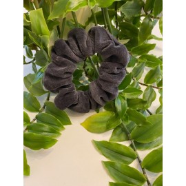 Aksominė plaukų gumytė, grafito spalvos