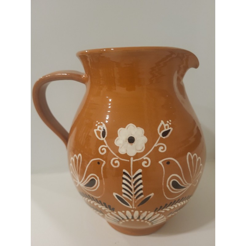 Nuostabus, liaudiškais raštais dekoruotas ąsotis, papuoš namus. Išskirtinai rankų darbo gaminys, dekorai vienetiniai,. 