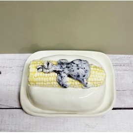 Sviestinė višta ant kukurūzo