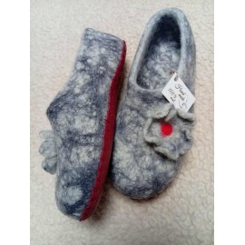 Veltinukai su užkulne - veltiniai - šlepetės dydis 39