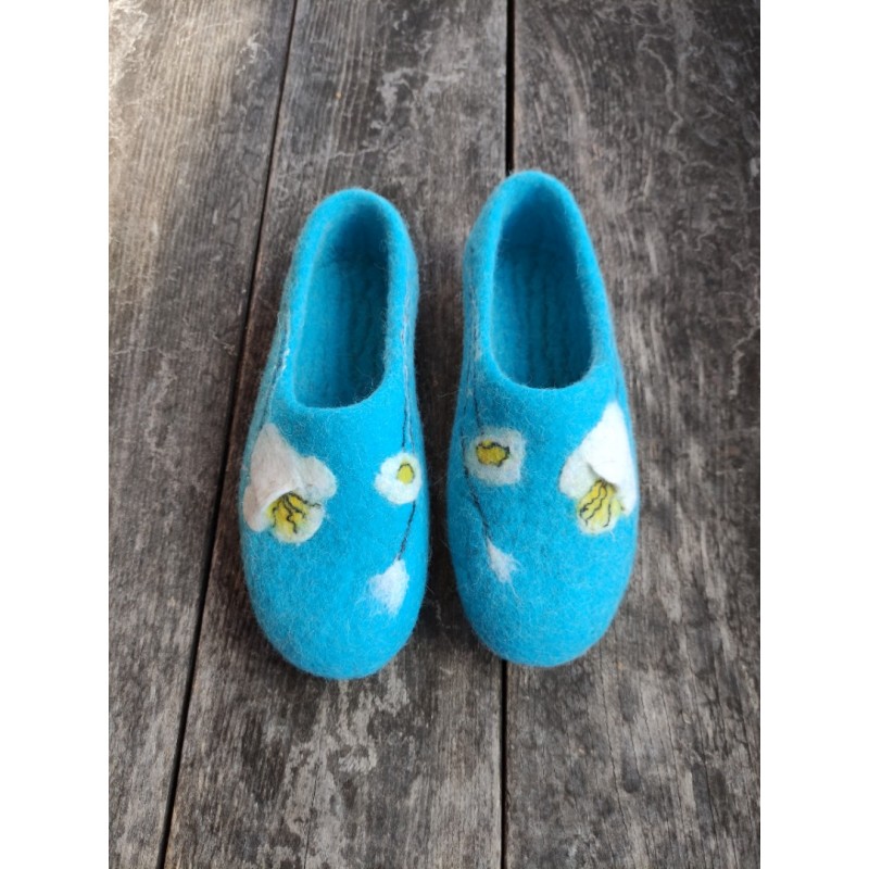 Veltinio šlepetės "Tulpės žiedai"  40 dydis