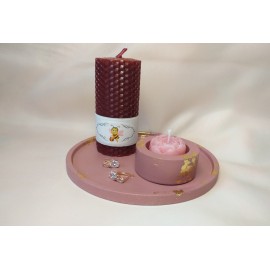 Dovanų rinkinys su žvakėmis