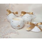 Dovana. Žvakė eglutės žaisliukas.