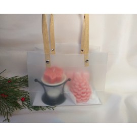 Dovanų rinkinys su žvakėmis