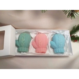 Kalėdų žvakės pirštinės