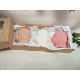 Kalėdų žvakės pirštinės