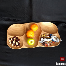 Skaptuotas padėklas 5 dalių  Skaptuotas padėklas 5 dalių