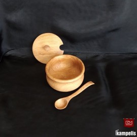 Cukrinė - druskinė "Tulpė" su šaukšteliu Cukrinė - druskinė "Tulpė" su šaukšteliu