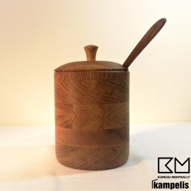 Cukrinė - druskinė aukšta su skylute šaukšteliui