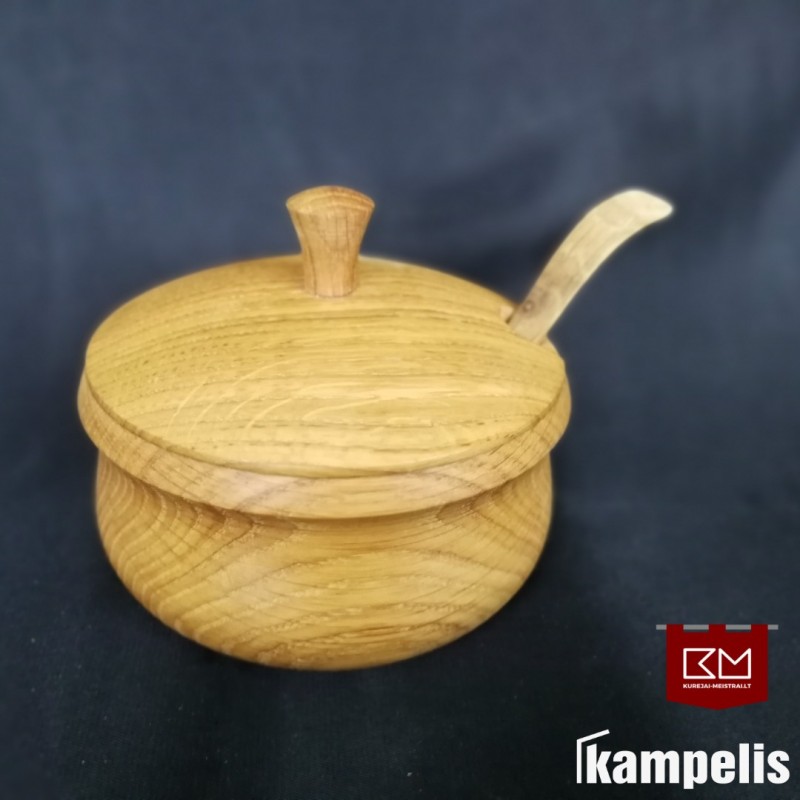 Cukrinė - druskinė "Tulpė" su šaukšteliu Cukrinė - druskinė "Tulpė" su šaukšteliu